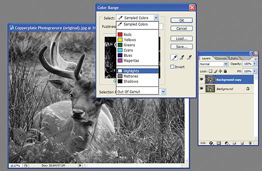 Add A Copperplate Photo Effect Using Adjustment Layers In Photoshop - Tutorial