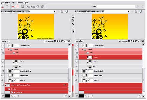 ComparePSD - Adobe Photoshop Files Comparison Tool - Now Free