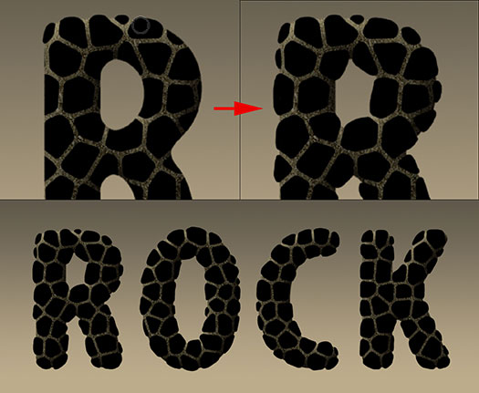 Rock Text Effect - Photoshop Tutorial