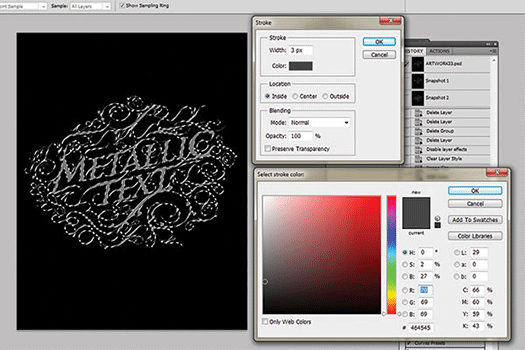 How To Create Metal Type In Five Steaps Steps - Photoshop Tutorial